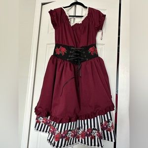 *Rare* Disney Dress Shop Pirates of the Caribbean Redd Dress. Size Large